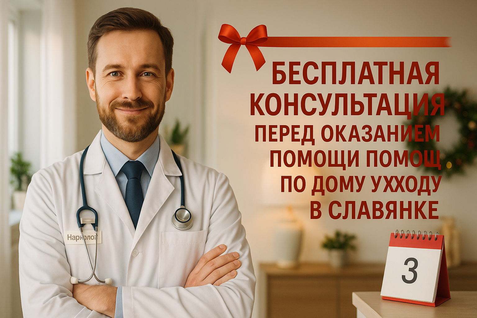 Бесплатная консультация перед оказанием помощи на дому в Славянке